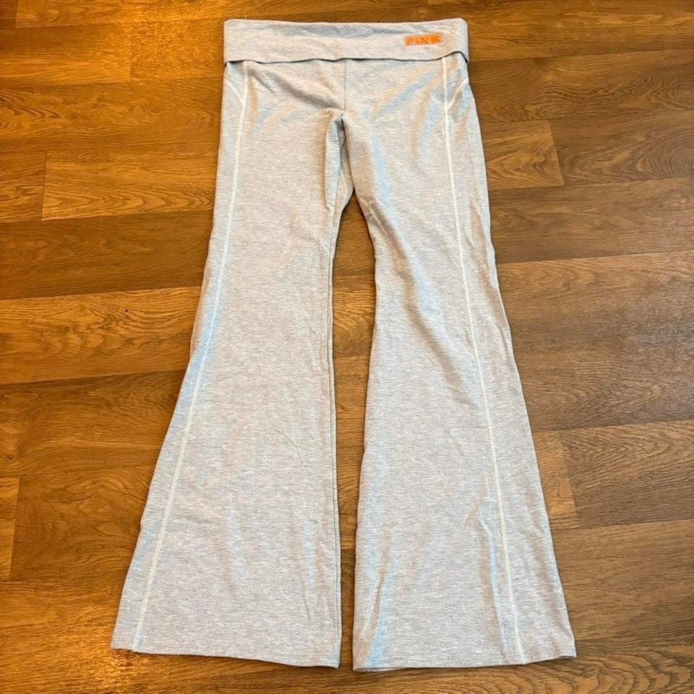 RARE Victorias Secret PINK University of Texas Foldover Flared Varsity Leggings